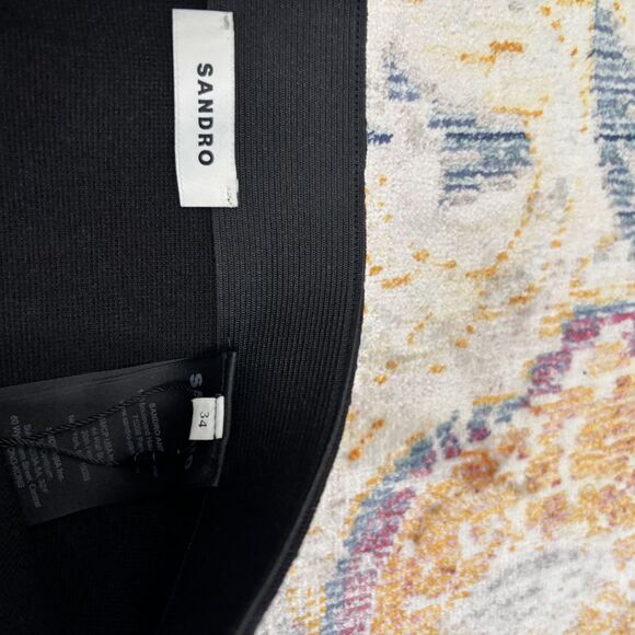 Sandro Pleated Knit Mini Skirt - Picture 2 of 7